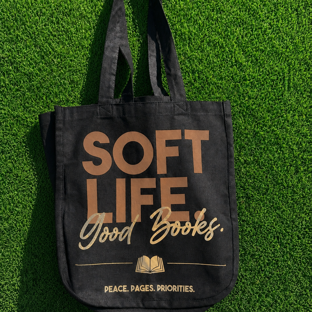 Soft Life, Good Books Tote