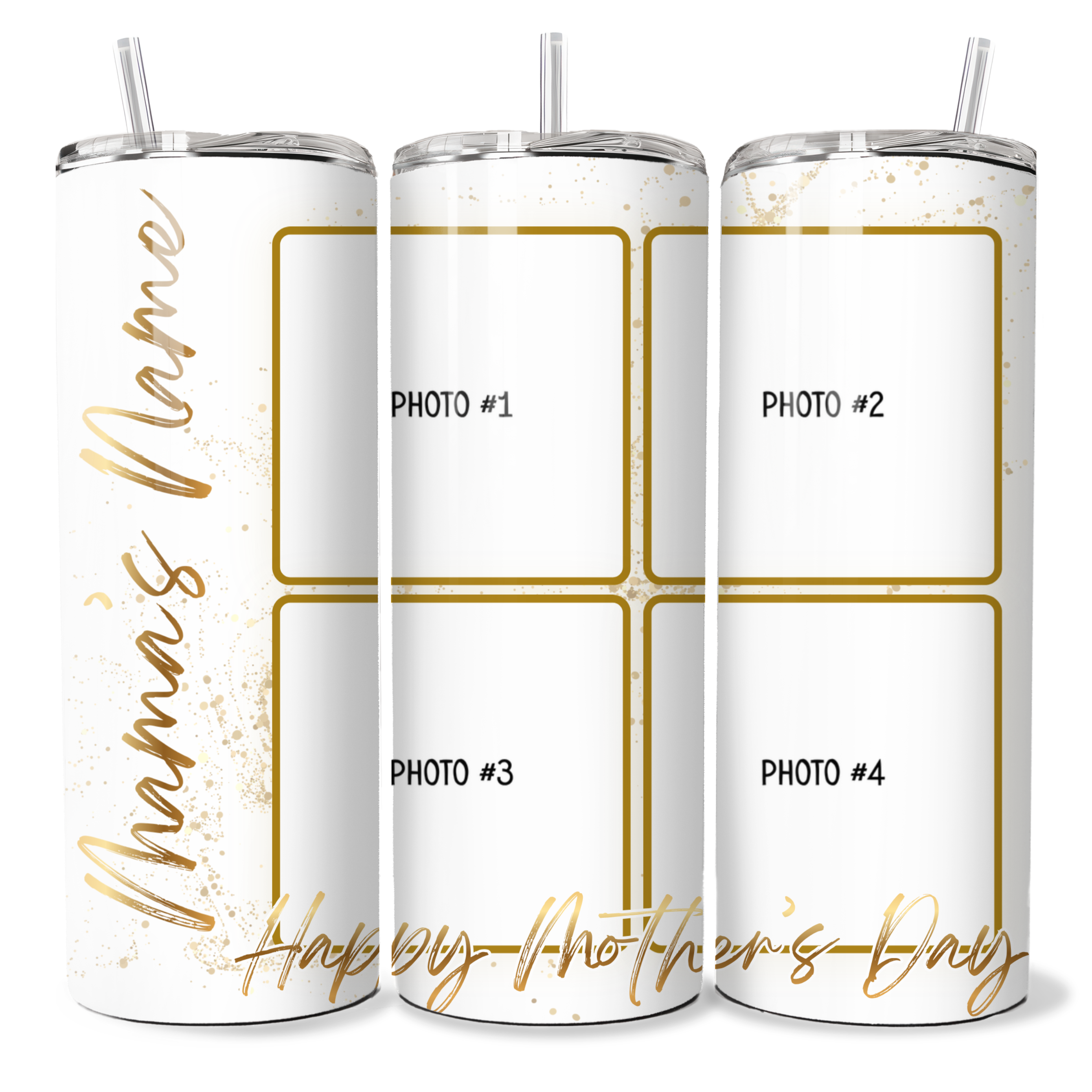 Mother's Day - Gold Design - 20 oz Tumbler