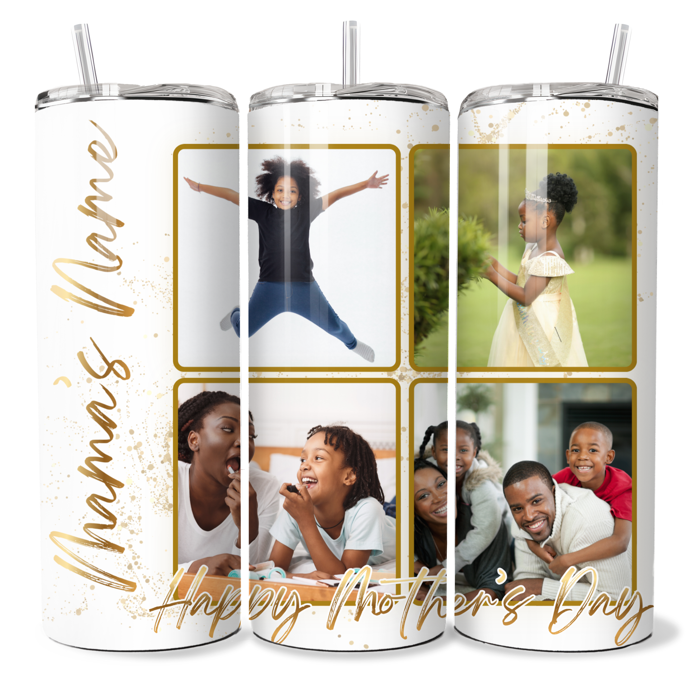 Mother's Day - Gold Design - 20 oz Tumbler