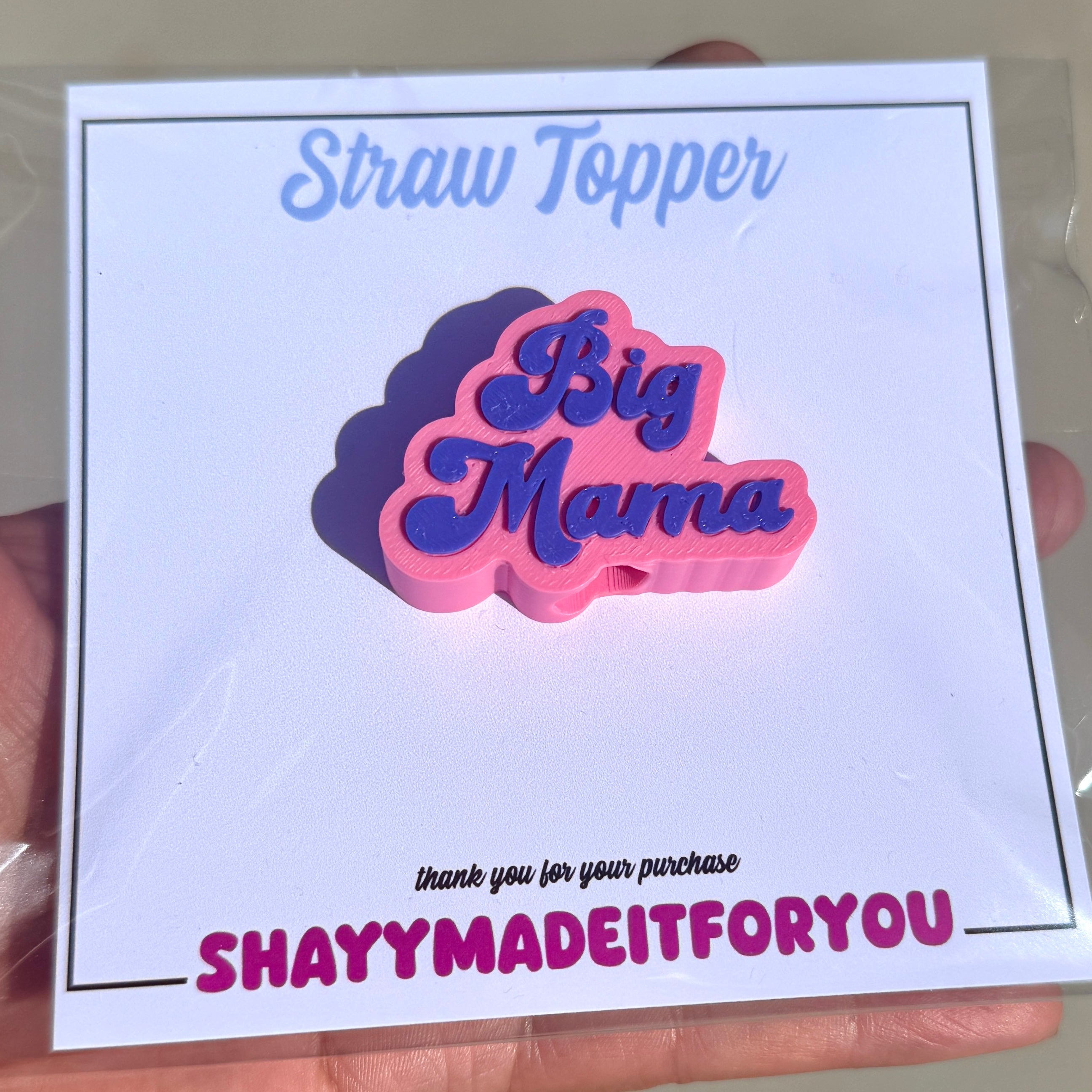 Big Mama Straw Topper