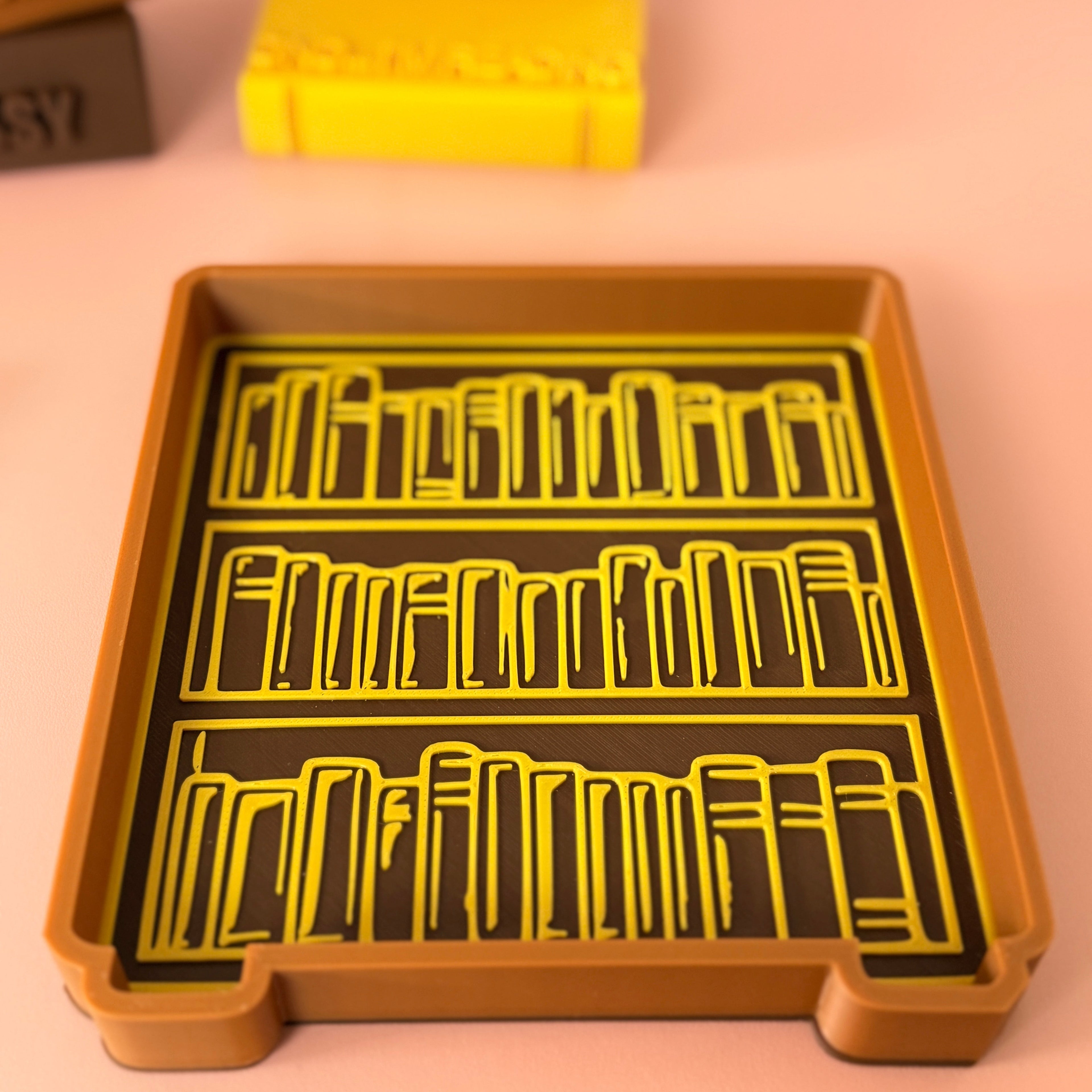 Bookcase Desk Tray | Aesthetic Catchall for Readers