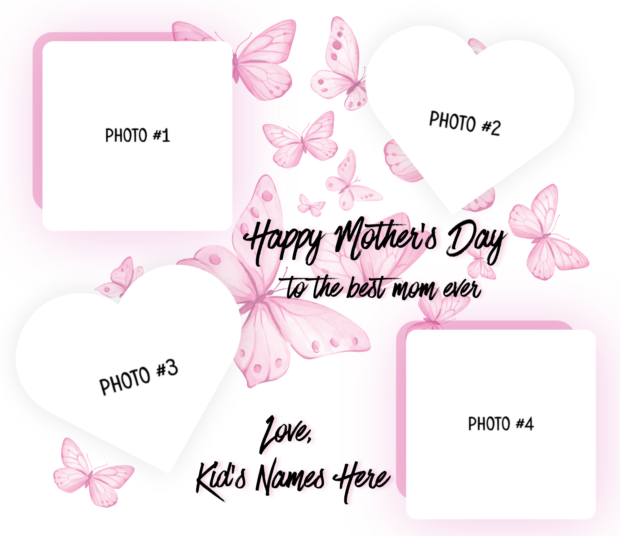 Mother's Day - Pink Butterflies - 20 oz Tumbler